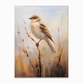 Bird Painting Sparrow 3 Canvas Print