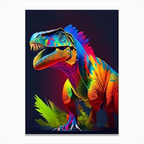 Nigersaurus 1 Primary Colours Dinosaur Canvas Print