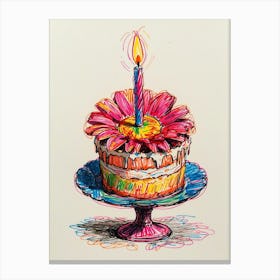 Birthday Cake Canvas Print