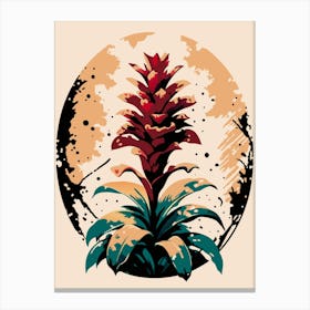 Red Ginger Flower 1 Canvas Print