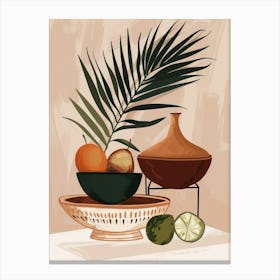 Tropical Living Room Canvas Print