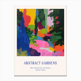 Colourful Gardens Mount Stewart House And Gardens Northern Ireland 2 Blue Poster Canvas Print