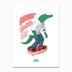 Meat Board Boy Canvas Print