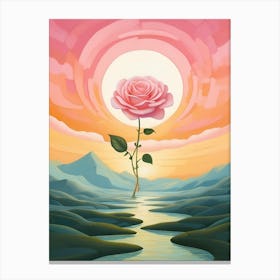 Rose In The Sky Canvas Print