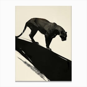 Black Panther 4 Canvas Print