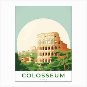Rome Colosseum Travel Canvas Print
