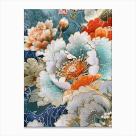 Japanese Flowers Canvas Print