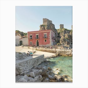 Tonnara Di Scopello - Sicilian Bucketlist - Summer Getaway - Holiday in Italy Wanderlust Travel Photography Canvas Print