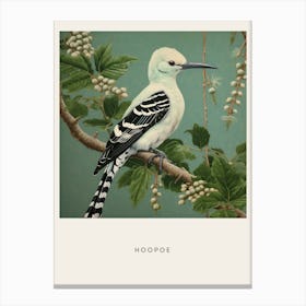 Ohara Koson Inspired Bird Painting Hoopoe 1 Poster Canvas Print