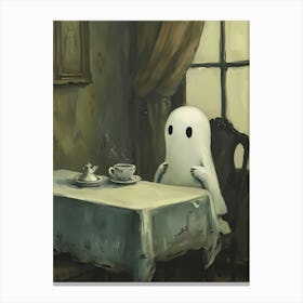 Ghost At The Table Canvas Print