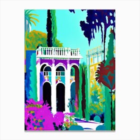 Vizcaya Museum And Gardens, 1, Usa Abstract Still Life Canvas Print