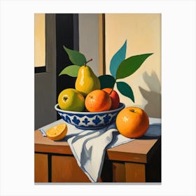 Fruit In A Bowl Canvas Print