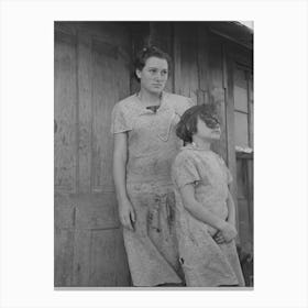Untitled Photo, Possibly Related To Two Children Of John Scott, A Hired Man Living Near Ringgold, Iowa By Russell Lee 1 Canvas Print