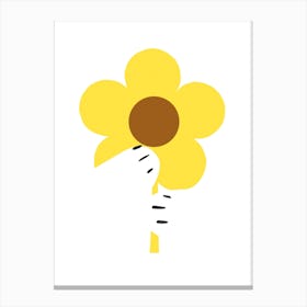 Sunflower Hug Kids Canvas Print