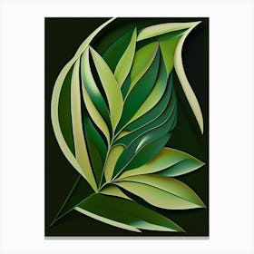 Willow Leaf Vibrant Inspired 3 Canvas Print