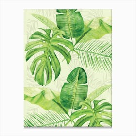 Tropical Leaves Canvas Print