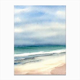 Portstewart Strand Beach, County Londonderry, Northern Ireland Watercolour Canvas Print