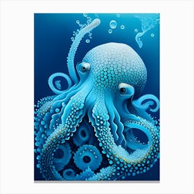 Blueoctopus Canvas Print
