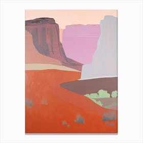 Colorado Plateau   North America (United States) Contemporary Abstract Illustration 4 Canvas Print