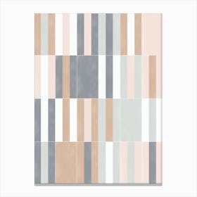 Muted Pastel Tiles 03 Canvas Print