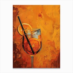 Aperol Spritz Orange 58 Canvas Print