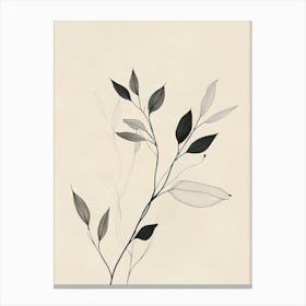 Leaves On A Branch Canvas Print