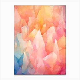 Colourful Abstract Geometric Polygons 6 Canvas Print