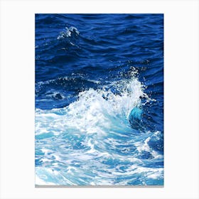 Blue Ocean Waves 1 Canvas Print