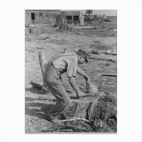 Untitled Photo, Possibly Related To Son Of Mr, Germeroth, Fsa (Farm Security Administration) Client, Getting Ready To Canvas Print