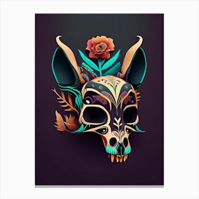 Animal Skull 4 Mexican Canvas Print