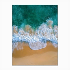 Aerial View Of The Beach 3 Canvas Print