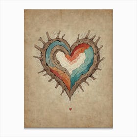 Heart Of Wood 1 Canvas Print