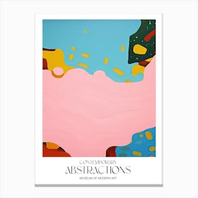 Pop Colour Abstract Painting 2 Exhibition Poster Canvas Print