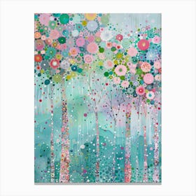 Trees In The Rain 1 Canvas Print