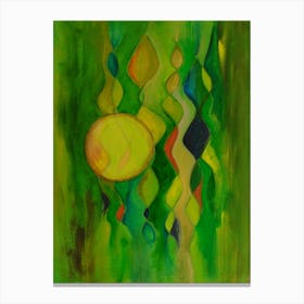 Abstract Wall Art With Raindrops on Window  Canvas Print