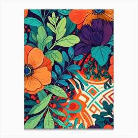 Floral Pattern 14 Canvas Print