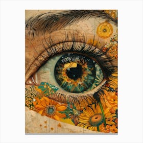 Eye Of Sunflowers Canvas Print