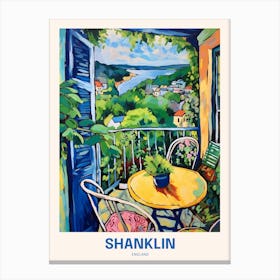 Shanklin England 4 Uk Travel Poster Canvas Print