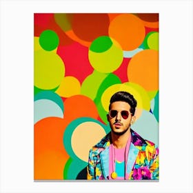 Sebastian Yatra Colourful Pop Art Canvas Print