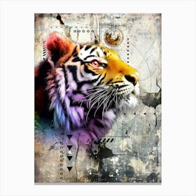Poster Tiger Africa Wild Animal Illustration Art 06 Canvas Print