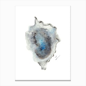 Oyster Shell in blue 2 Canvas Print