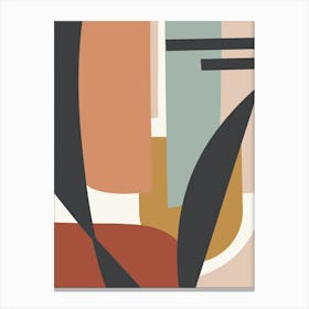 Abstract Shapes Painting Canvas Print