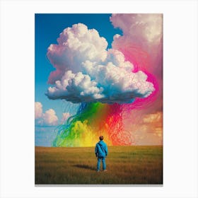 Rainbow Cloud In The Sky Canvas Print