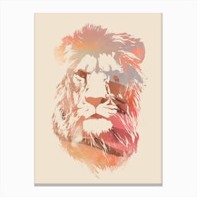 Desert Lion Canvas Print