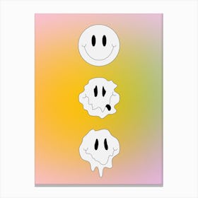 Dripping Smiley 1 Canvas Print