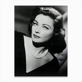 American Actress Gene Tierney Canvas Print