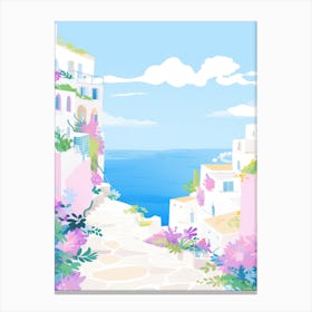 Capri, Italy Colourful View 1 Canvas Print