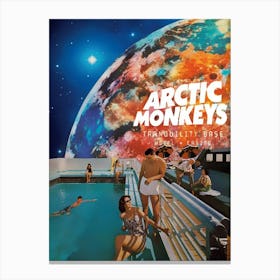 Arctic Monkeys Tranquility Base Hotel Casino Vintage Poster Unframed Canvas Print