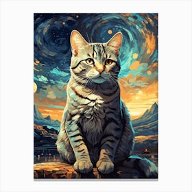 Cat Art 1 Canvas Print