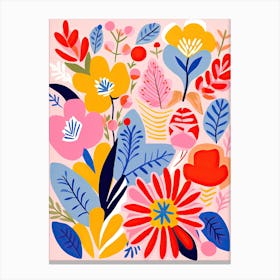 Floral Fantasy; Matisse Style Canvas Print